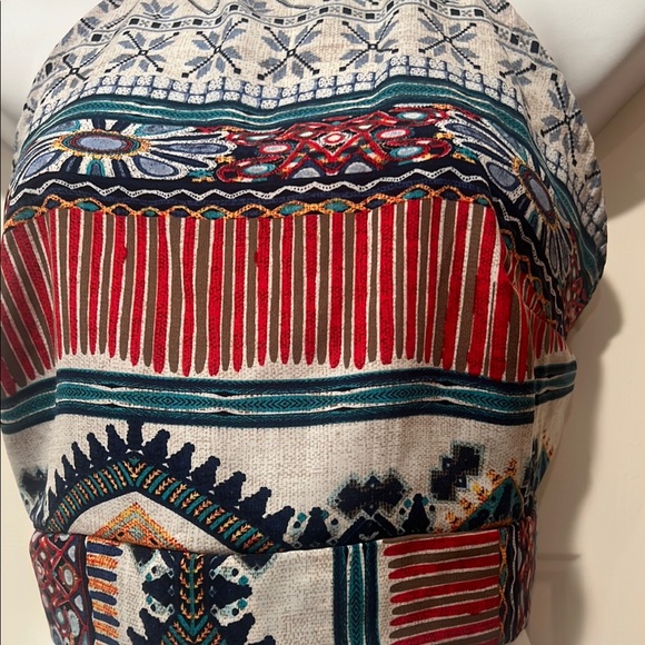 Multicolor Halter Neck Women's Top - Picture 4 of 7